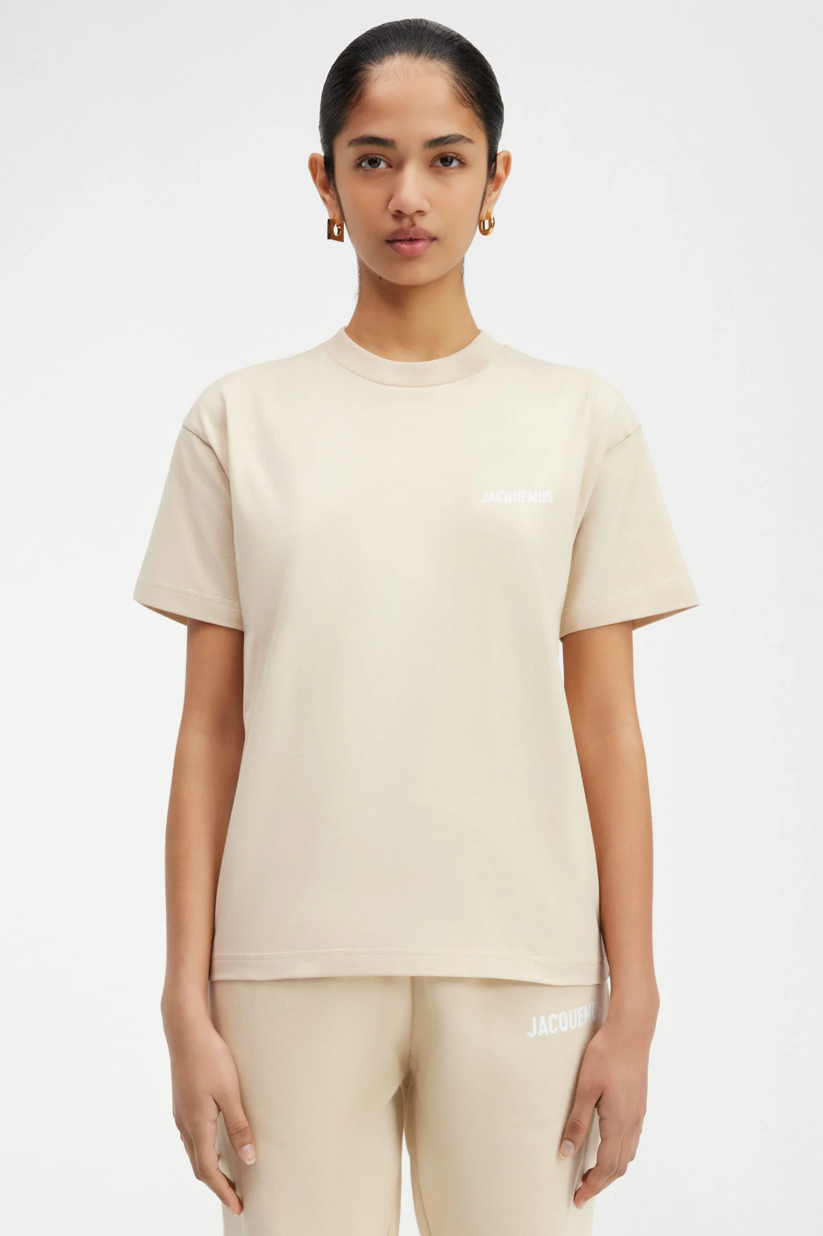 The Jacquemus t-shirt LES CLASSIQUES Logo t-shirt Beige