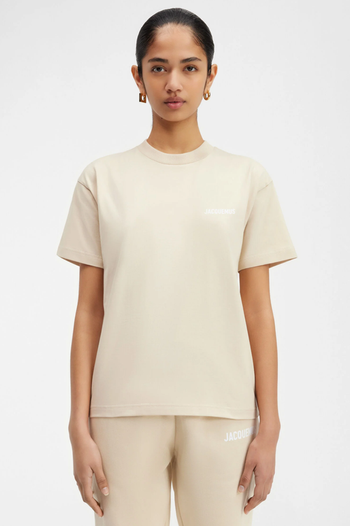 The Jacquemus t-shirt LES CLASSIQUES Logo t-shirt Beige