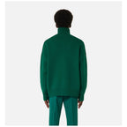 Ami Paris светр з високим горлом і монограмою Ami de Coeur зелений