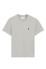 Ami Paris GREY T-shirt with embroidered logo