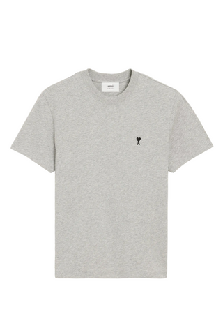 Ami Paris GREY T-shirt with embroidered logo