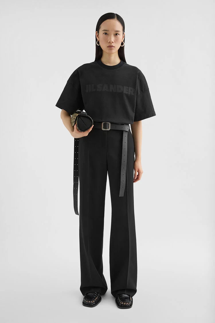 Jil Sander Short Sleeve T-shirt Logo Black | Auction