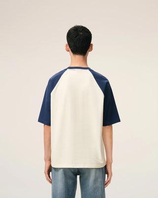 Ami de Coeur two tone thick cotton jersey short sleeves t-shirt UTS379.726.A027