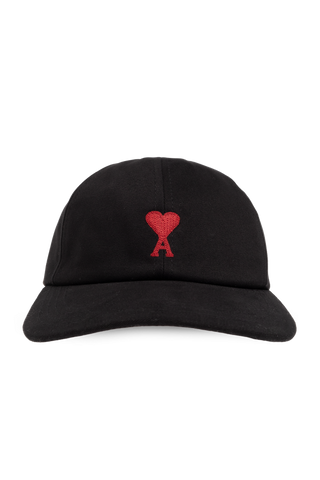 Ami Alexandre Mattiussi BLACK Baseball cap with logo 1