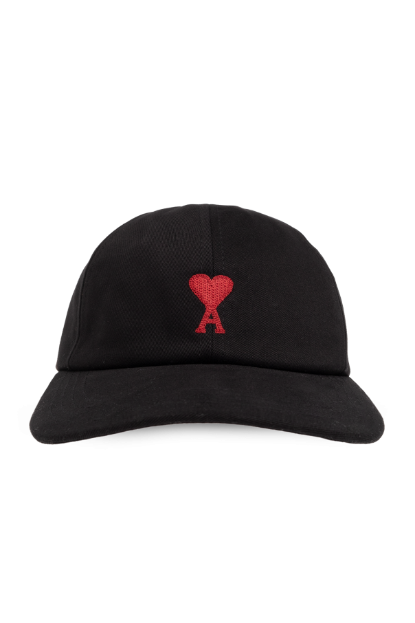Ami Alexandre Mattiussi BLACK Baseball cap with logo 1