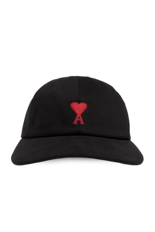 Ami Alexandre Mattiussi BLACK Baseball cap with logo 1