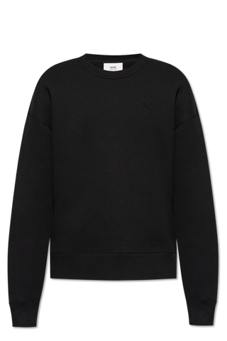 Ami Alexandre Mattiussi BLACK Sweatshirt with logo 1
