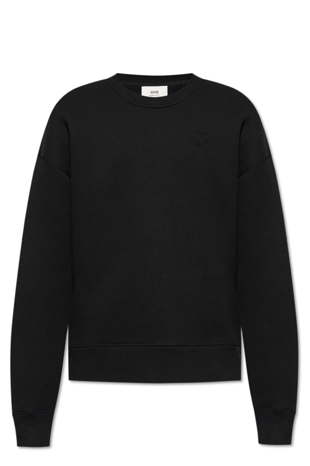 Ami Alexandre Mattiussi BLACK Sweatshirt with logo 1