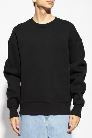 Ami Alexandre Mattiussi BLACK Sweatshirt with logo 3
