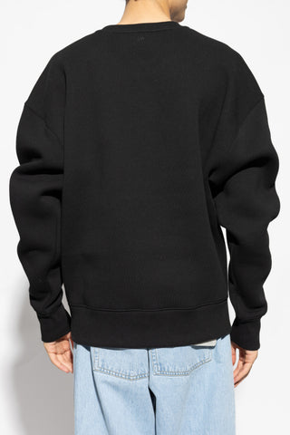 Ami Alexandre Mattiussi BLACK Sweatshirt with logo 4