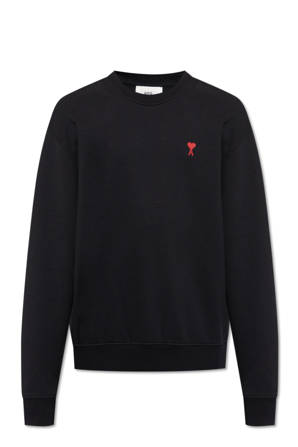 Ami Alexandre Mattiussi BLACK Sweatshirt with logo 1
