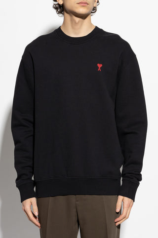 Ami Alexandre Mattiussi BLACK Sweatshirt with logo 3