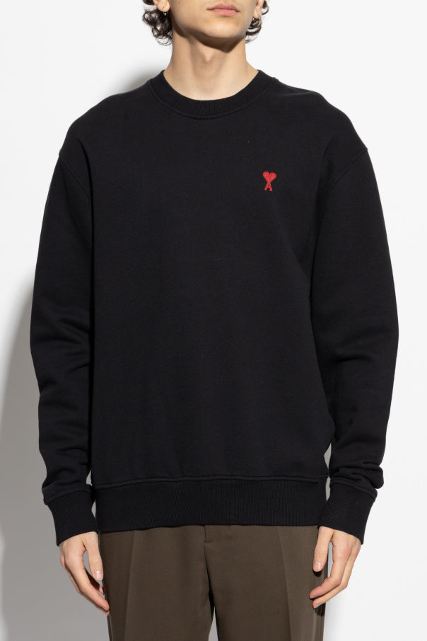 Ami Alexandre Mattiussi BLACK Sweatshirt with logo 3