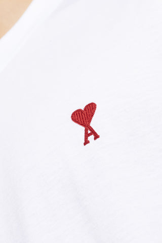 Ami Alexandre Mattiussi WHITE T-shirt with logo 5