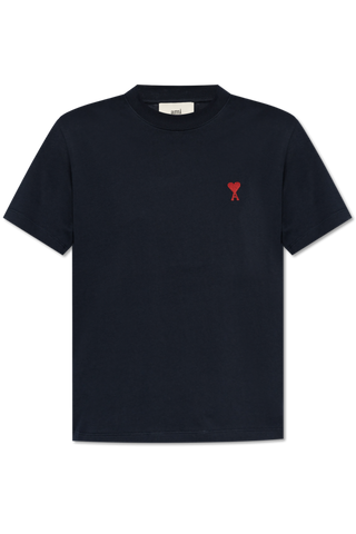 Ami Alexandre Mattiussi NAVY BLUE T-shirt with logo 1