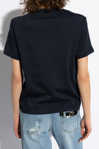 Ami Alexandre Mattiussi NAVY BLUE T-shirt with logo 4