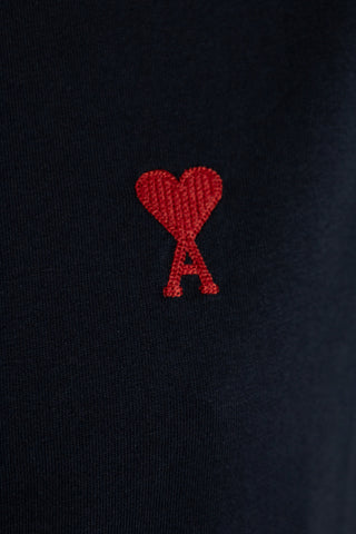 Ami Alexandre Mattiussi NAVY BLUE T-shirt with logo 5