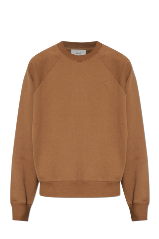 Ami Alexandre Mattiussi BROWN Sweatshirt with logo 1