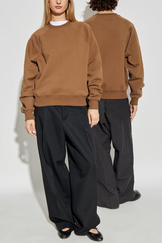 Ami Alexandre Mattiussi BROWN Sweatshirt with logo 2