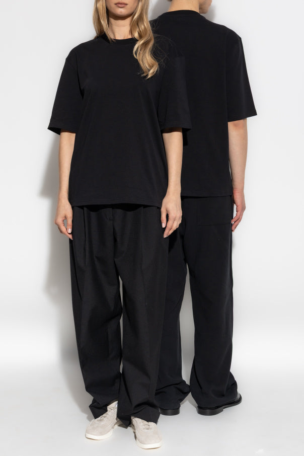 Ami Alexandre Mattiussi BLACK T-shirt with logo 2