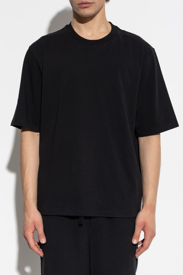 Ami Alexandre Mattiussi BLACK T-shirt with logo 5