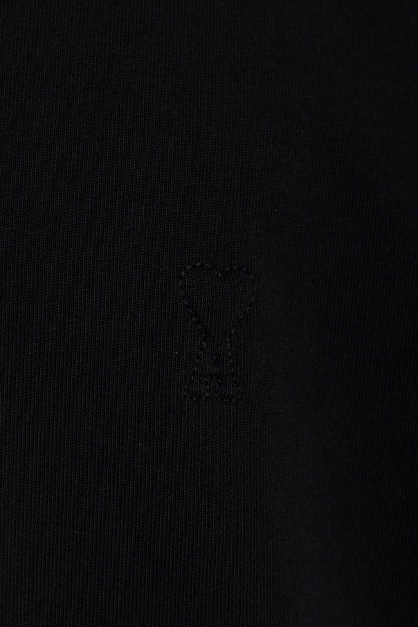 Ami Alexandre Mattiussi BLACK T-shirt with logo 7
