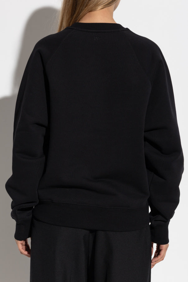 Ami Alexandre Mattiussi BLACK Sweatshirt with logo 4
