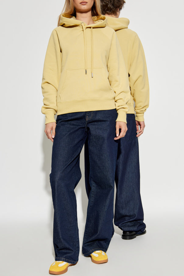 Ami Alexandre Mattiussi YELLOW Sweatshirt with logo 2