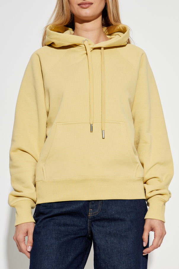 Ami Alexandre Mattiussi YELLOW Sweatshirt with logo 3