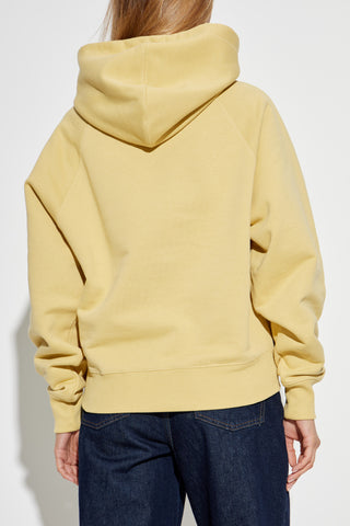 Ami Alexandre Mattiussi YELLOW Sweatshirt with logo 4