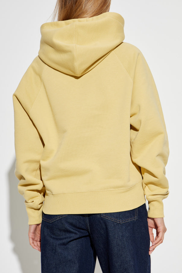 Ami Alexandre Mattiussi YELLOW Sweatshirt with logo 4