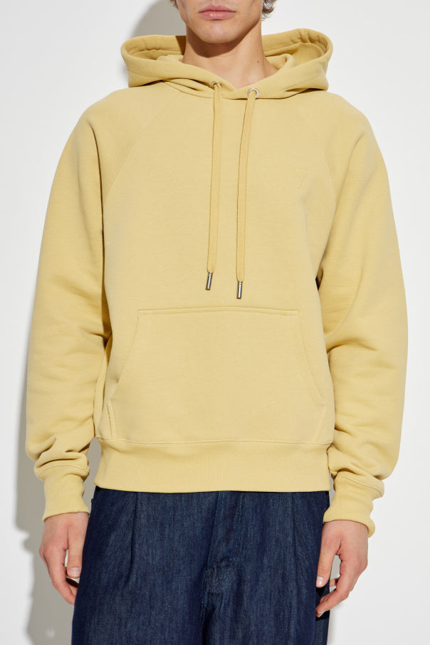 Ami Alexandre Mattiussi YELLOW Sweatshirt with logo 5
