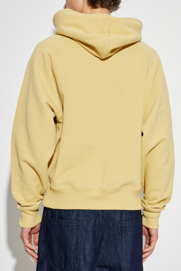 Ami Alexandre Mattiussi YELLOW Sweatshirt with logo 6