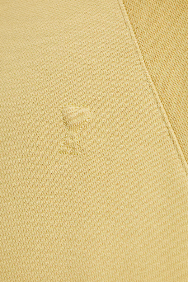 Ami Alexandre Mattiussi YELLOW Sweatshirt with logo 7