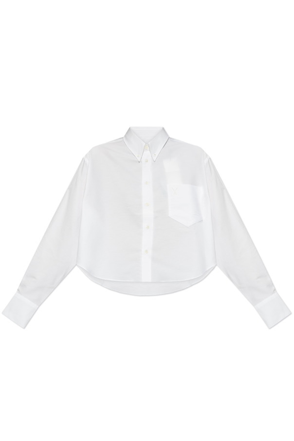 Ami Alexandre Mattiussi WHITE Shirt with logo 1