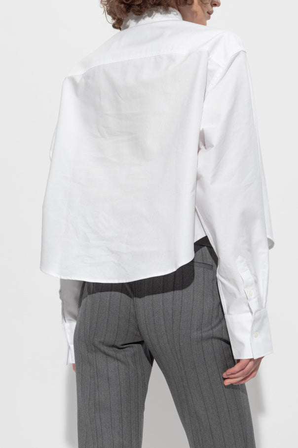 Ami Alexandre Mattiussi WHITE Shirt with logo 4