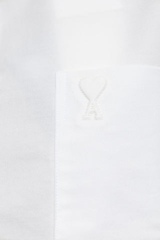 Ami Alexandre Mattiussi WHITE Shirt with logo 5