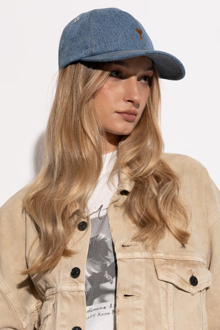 Ami Alexandre Mattiussi BLUE Baseball cap 2