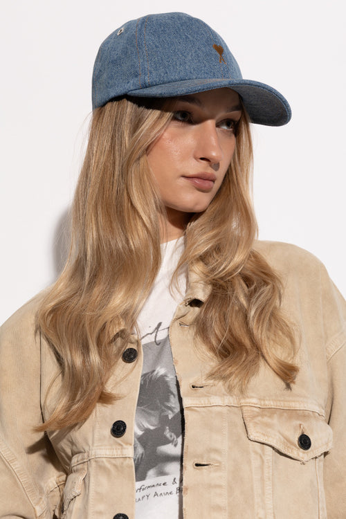 Ami Alexandre Mattiussi BLUE Baseball cap 2