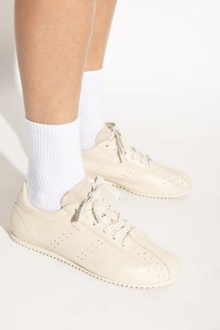 Ami Alexandre Mattiussi cream Leather sports shoes 2