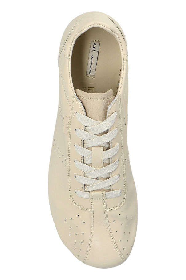Ami Alexandre Mattiussi cream Leather sports shoes 6
