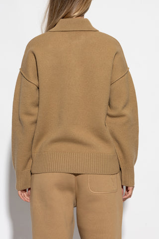 Ami Alexandre Mattiussi BROWN Wool polo 4