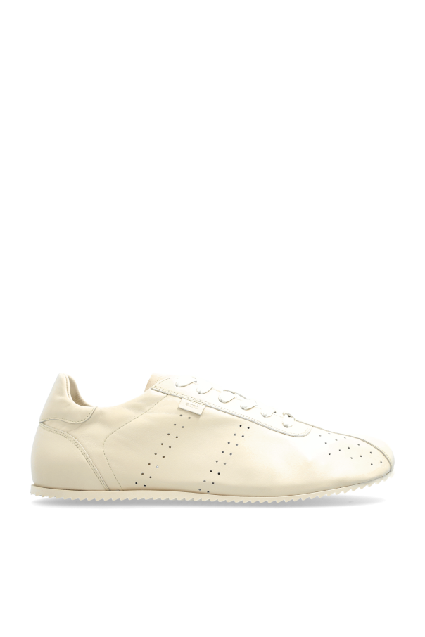 Ami Alexandre Mattiussi cream Leather sports shoes 1