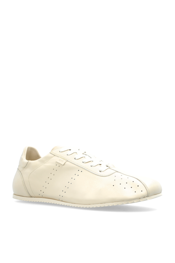 Ami Alexandre Mattiussi cream Leather sports shoes 4