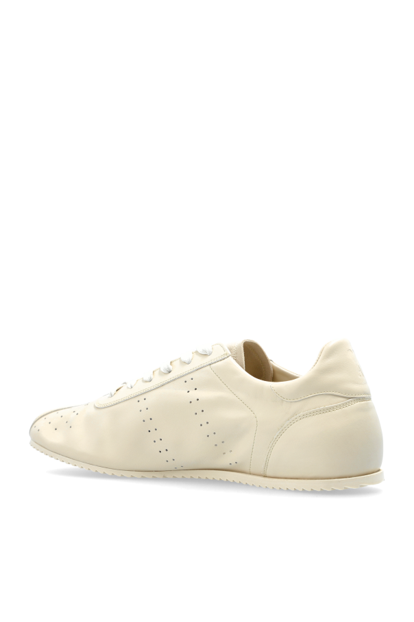 Ami Alexandre Mattiussi cream Leather sports shoes 5