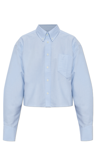 Ami Alexandre Mattiussi light blue Oversize shirt with pocket 1