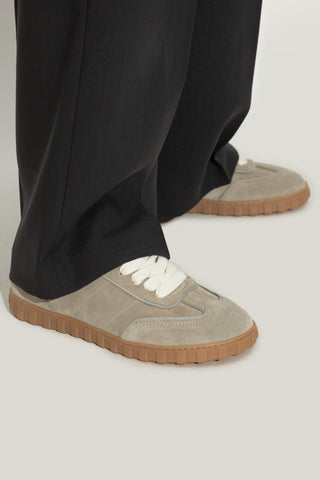 Ami Alexandre Mattiussi GREY Suede sports shoes 2