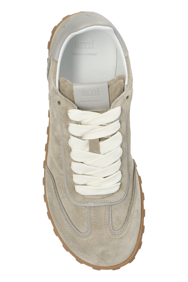 Ami Alexandre Mattiussi GREY Suede sports shoes 6