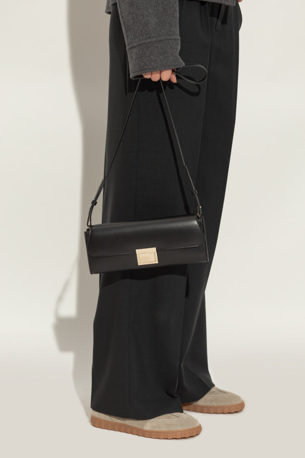 Ami Alexandre Mattiussi BLACK Leather shoulder bag 2