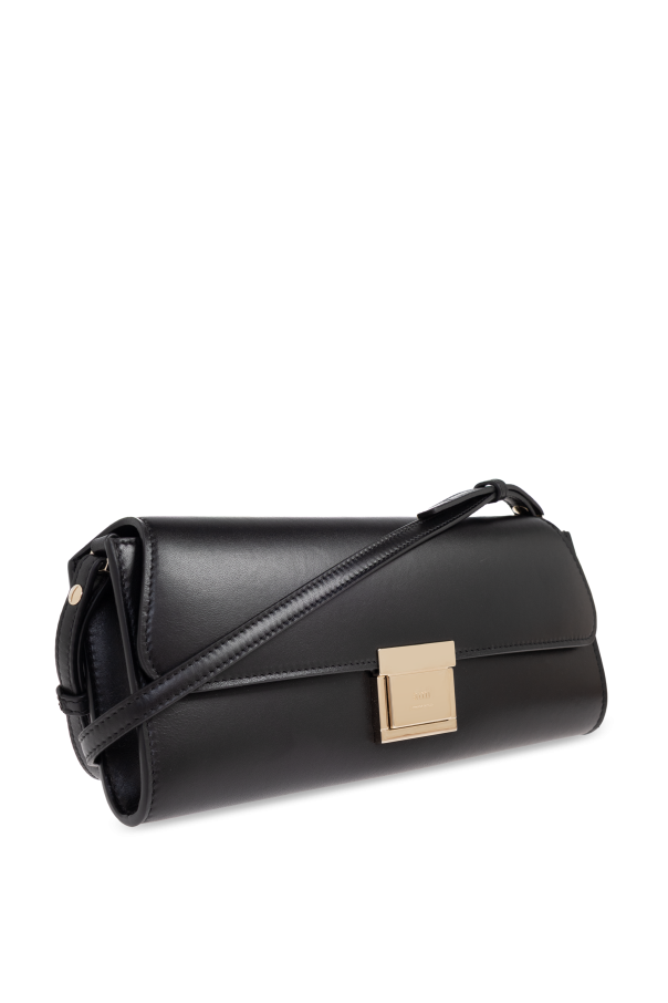 Ami Alexandre Mattiussi BLACK Leather shoulder bag 5